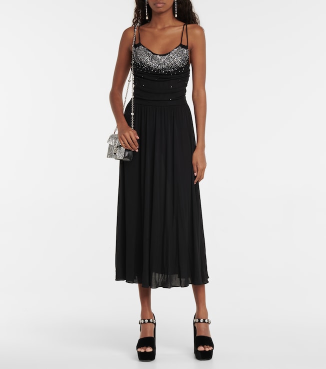 Miu Miu Embellished midi dress