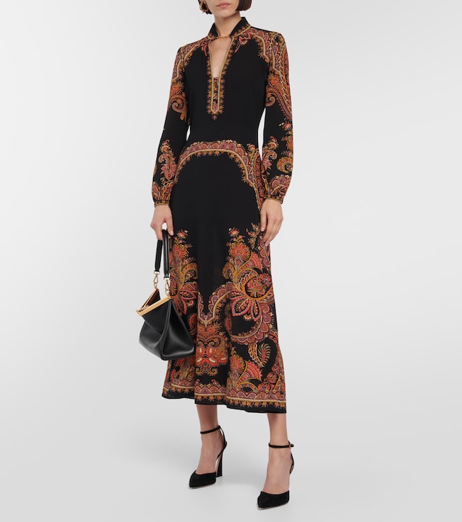 Etro Paisley midi dress