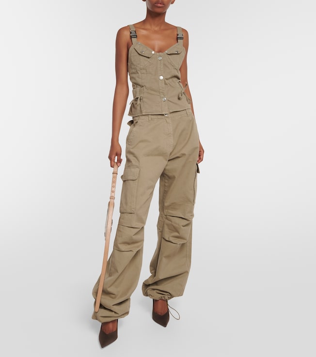 Coperni Utility bustier cotton top