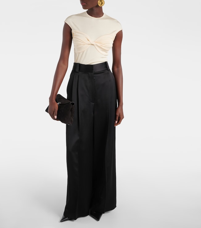TOVE Paola gathered jersey top