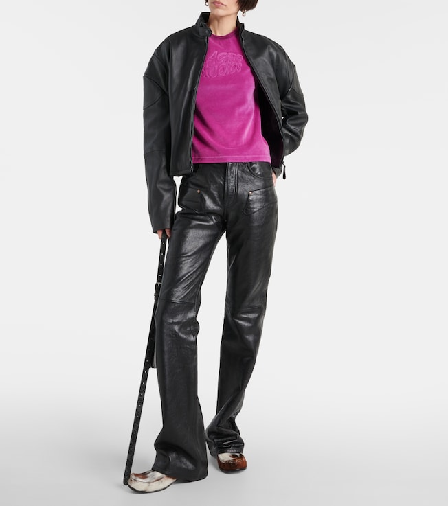 Acne Studios Logo-embossed cotton-blend T-shirt