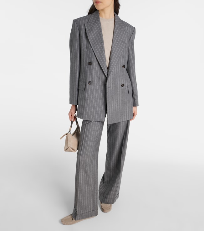 Brunello Cucinelli Wide-leg virgin wool pants