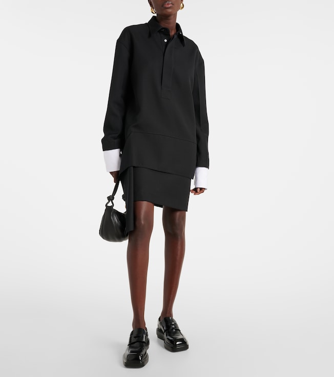 Plan C Wool-blend minidress