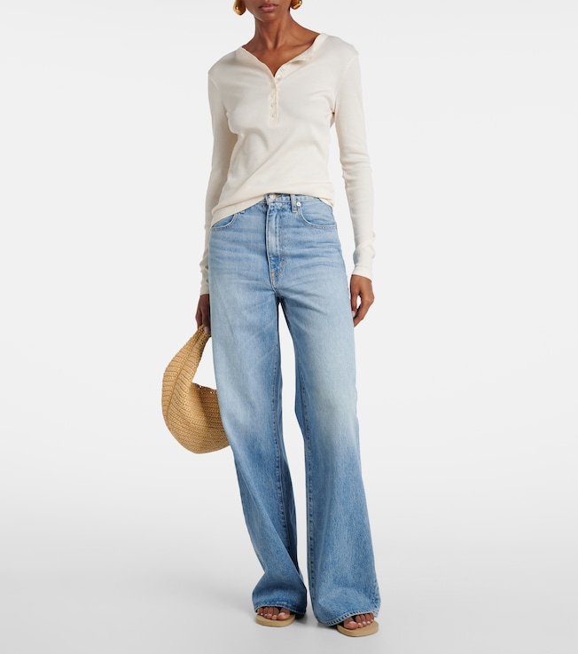 SLVRLAKE Eva high-rise wide-leg jeans