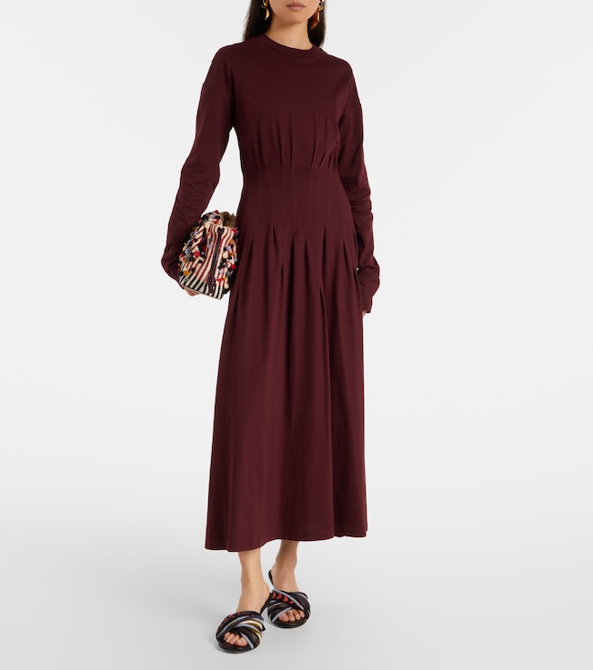 Plan C Cotton midi dress