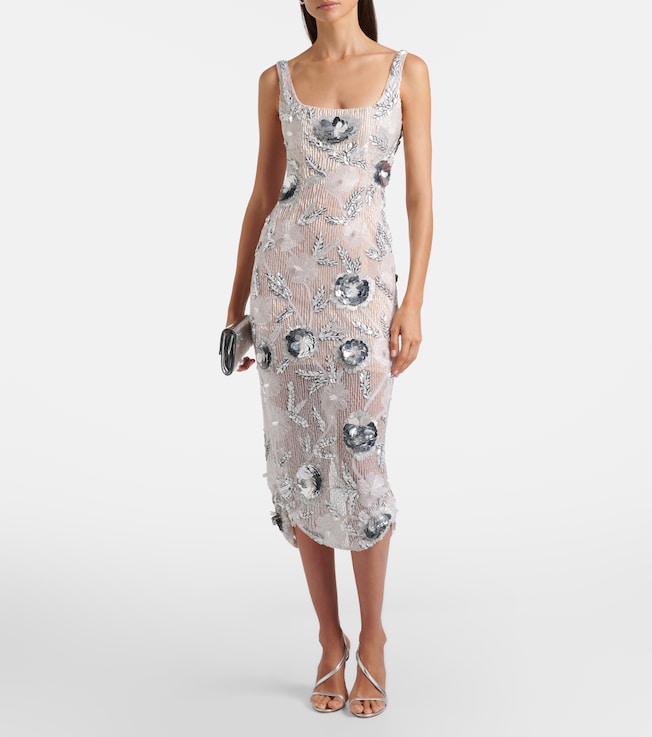 Rachel Gilbert Pierre embellished midi dress