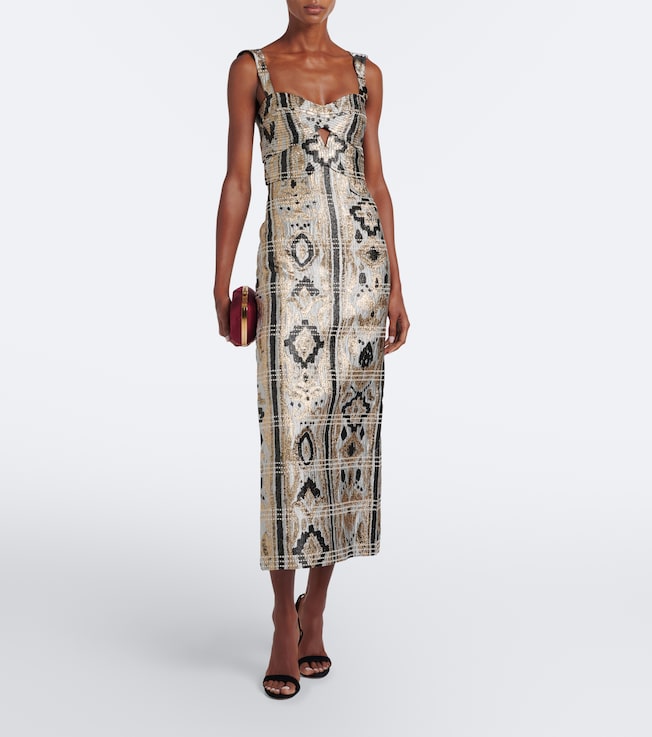 Johanna Ortiz Tropicana jacquard maxi dress