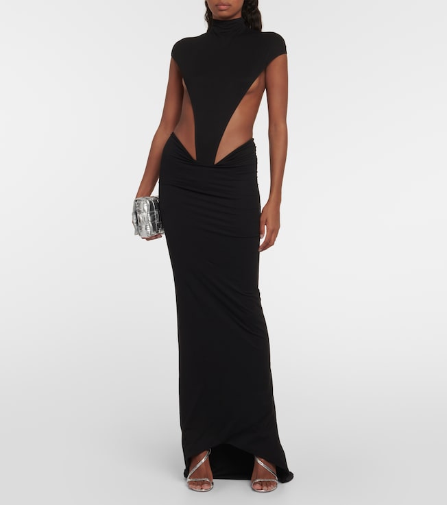 LaQuan Smith Low-rise midi skirt