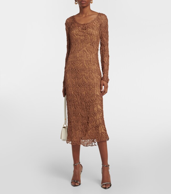 Tom Ford Layered knit midi dress