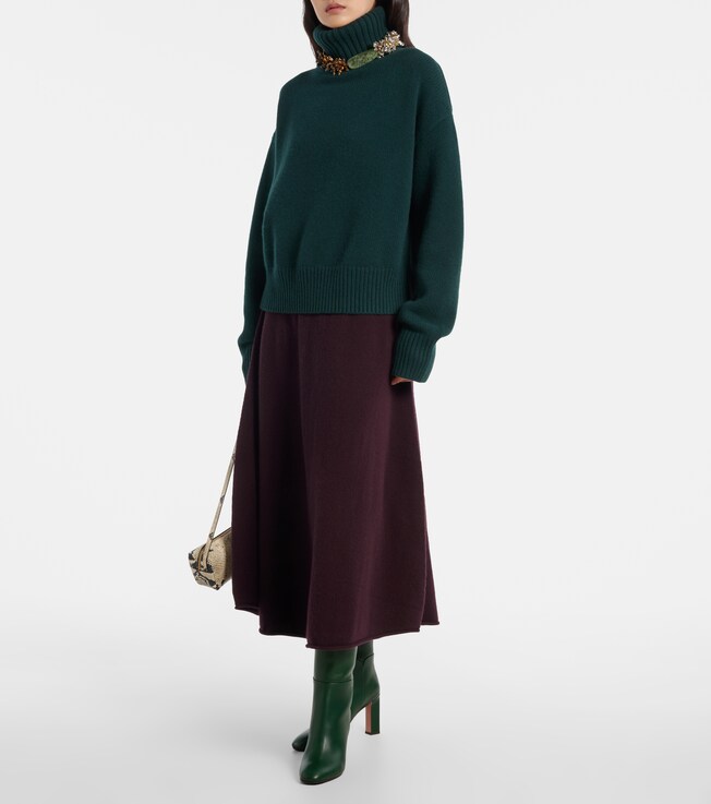 Extreme Cashmere Crop Xtra cashmere turtleneck sweater
