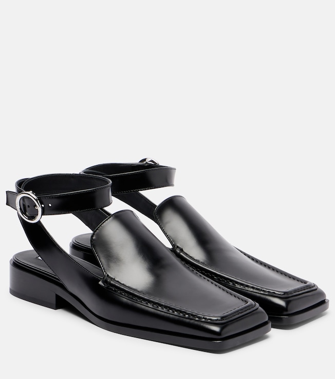 Alaïa Leather slingback flats