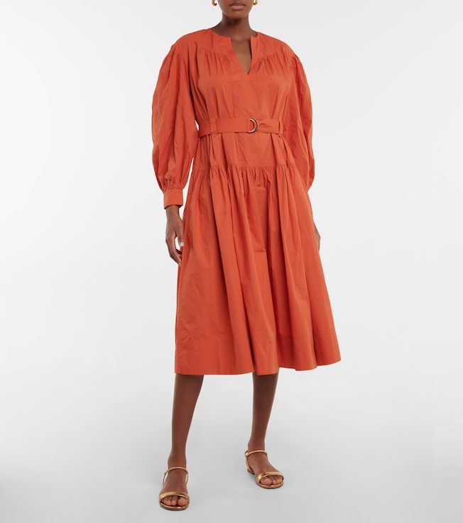 Ulla Johnson Joyce cotton poplin midi dress