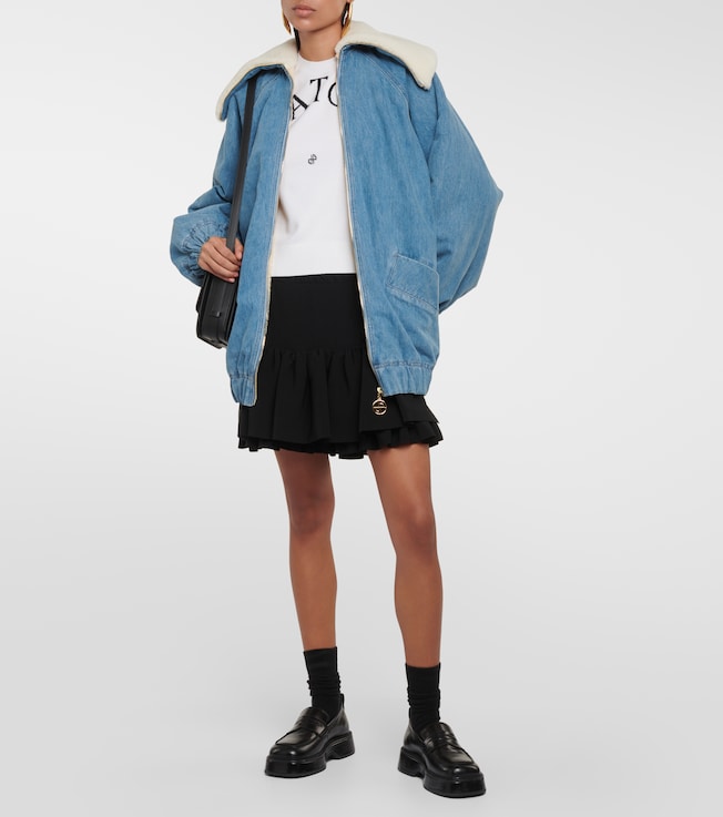 Patou Denim bomber jacket