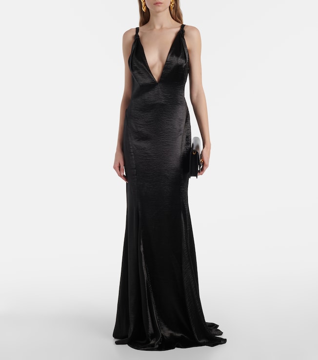 Safiyaa Asli satin gown