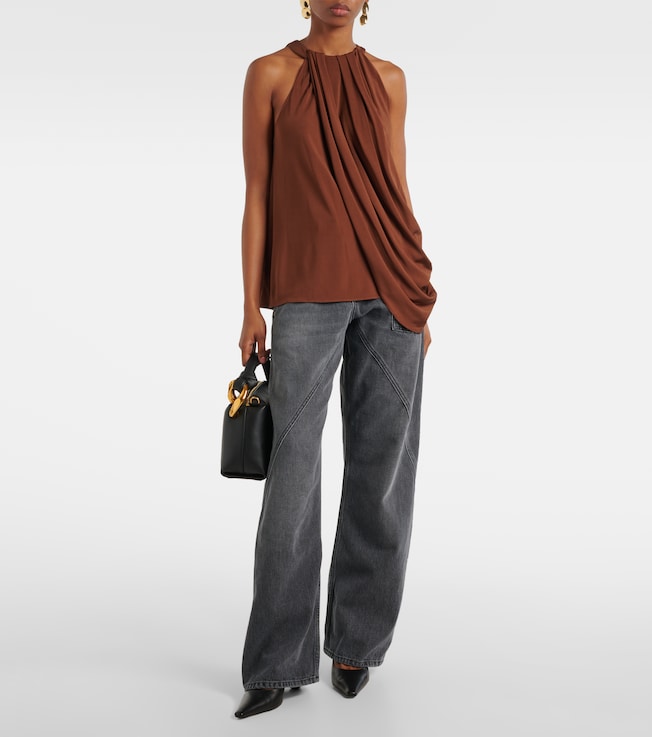 Jw Anderson Draped halterneck crêpe top
