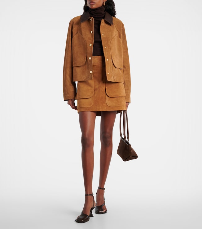 Veronica Beard Walters suede field jacket