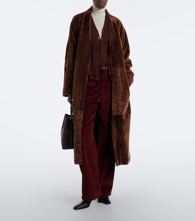ARMA Dilan shearling wrap coat