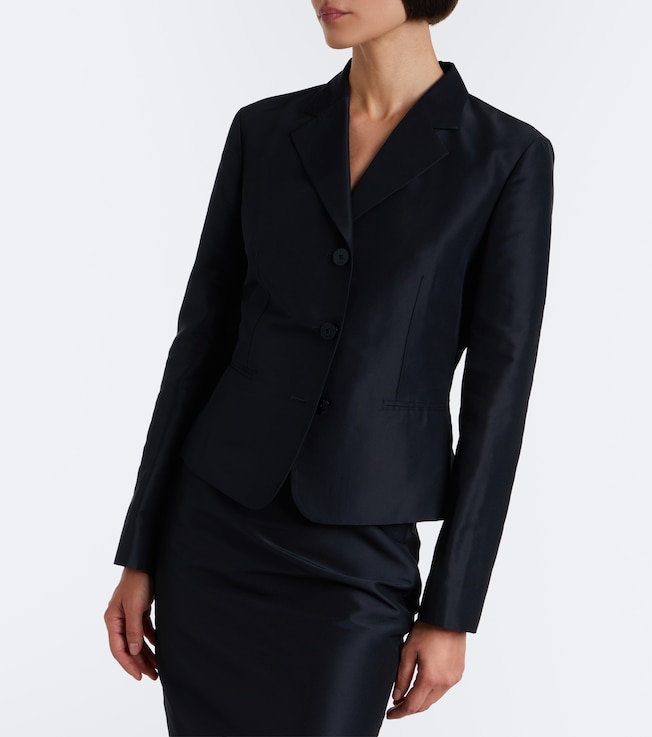 Gucci Silk faille jacket