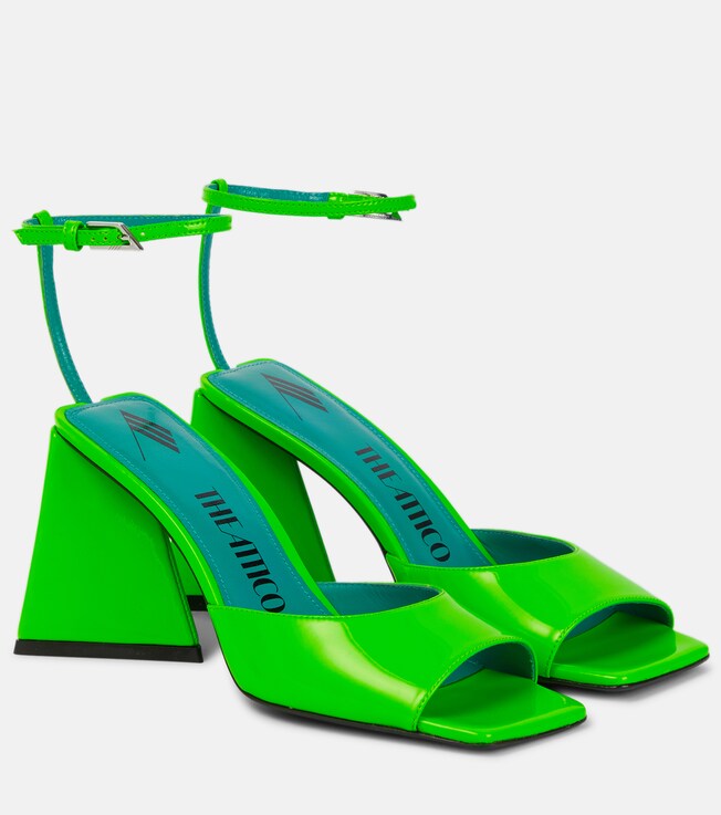 THE ATTICO Piper 85 patent leather sandals