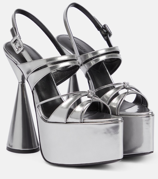 D'ACCORI Belle platform leather sandals