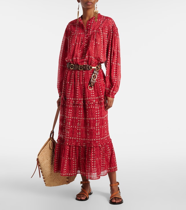 Marant Étoile Diya printed cotton maxi skirt