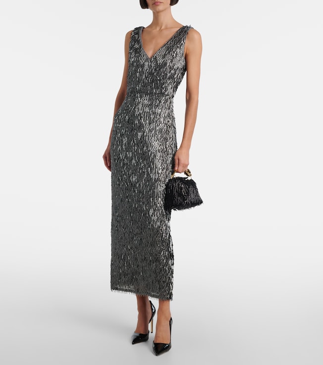 Erdem Embellished cocktail dress