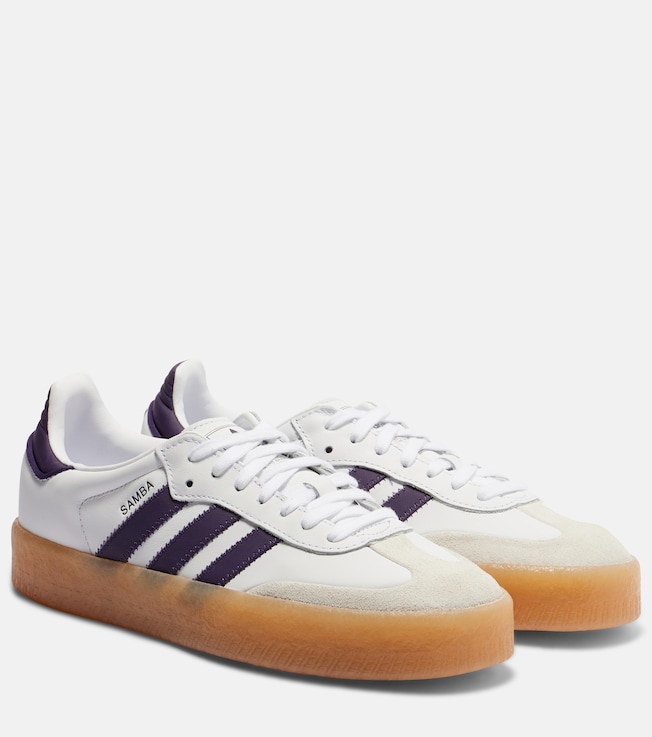 adidas Sambae leather and suede sneakers