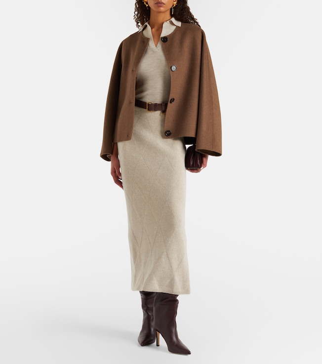 Max Mara Albero ribbed-knit wool polo shirt