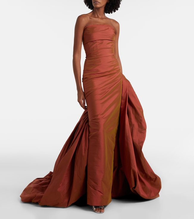 MARMAR HALIM Gathered corset gown