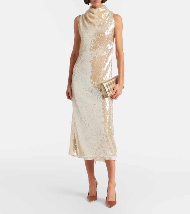 Altuzarra Noor sequined midi dress