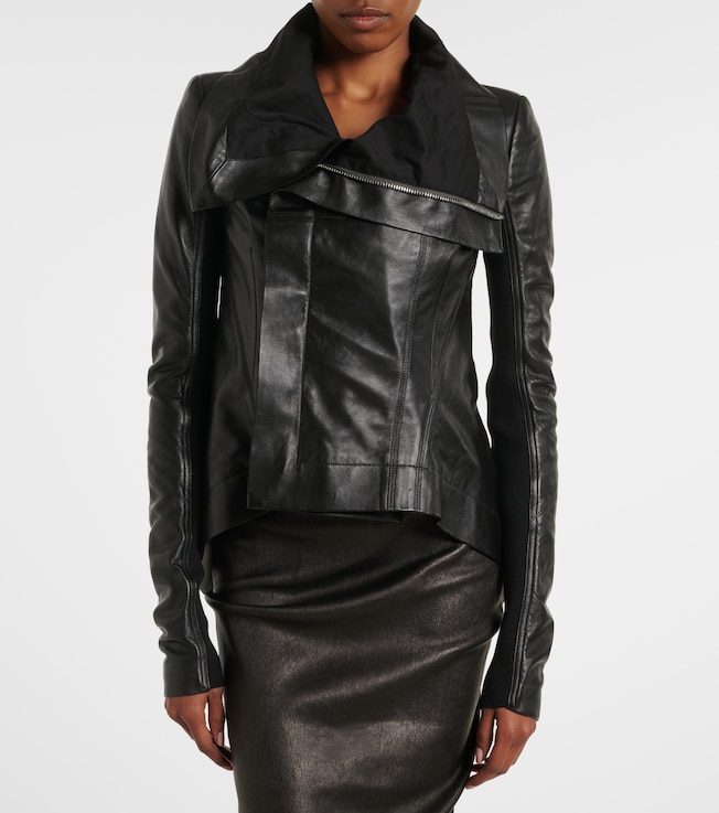 Rick Owens Naska leather biker jacket