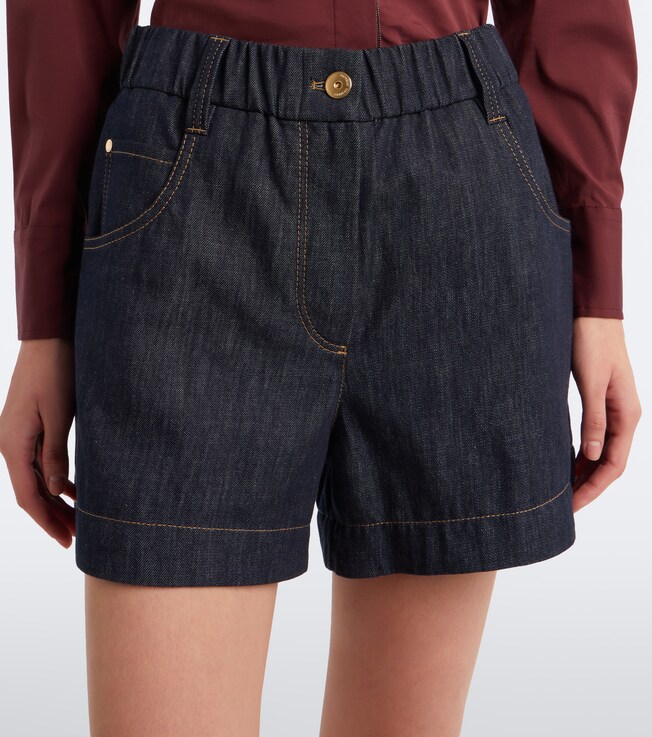 Brunello Cucinelli Brunello Cucinelli Monili denim shorts