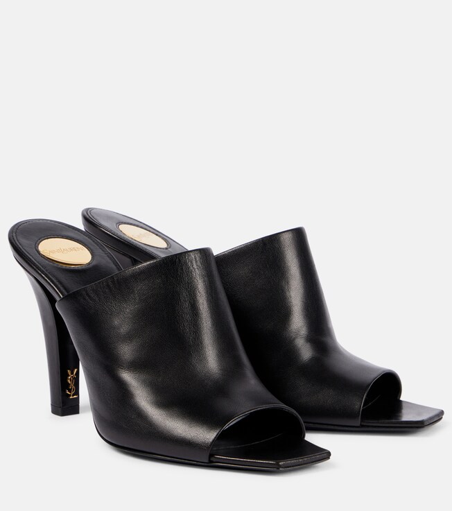 Saint Laurent Jill 95 leather mules