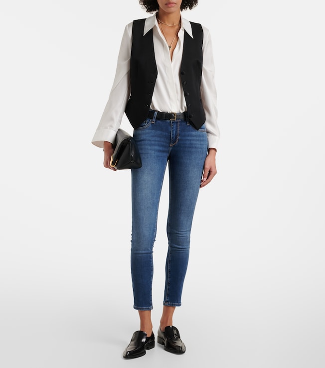 AG Jeans Mid-rise skinny jeans