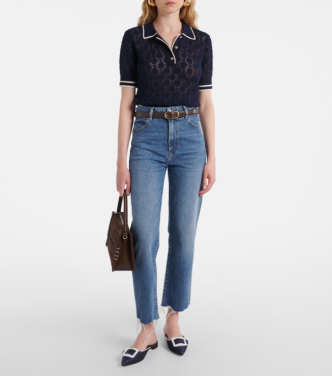 FRAME Rookie knitted polo shirt