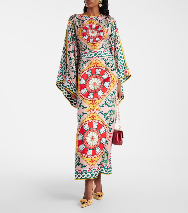 Dolce&Gabbana Printed silk gown