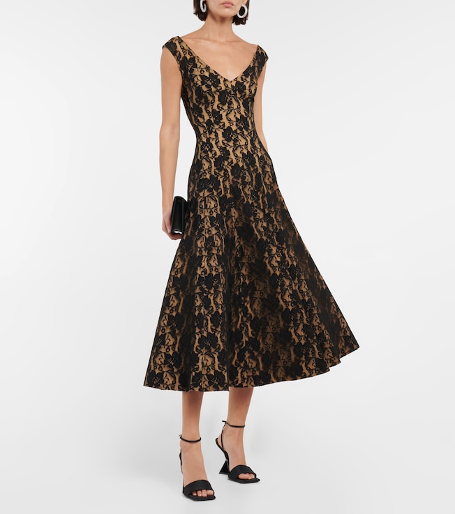 Norma Kamali Grace Princess floral maxi dress