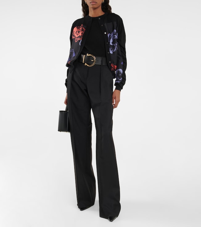 Ferragamo Floral virgin wool cardigan