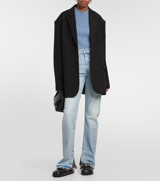 RE/DONE 70s high-rise split-hem bootcut jeans