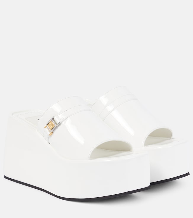 NODALETO Bulla Yelena leather platform slides