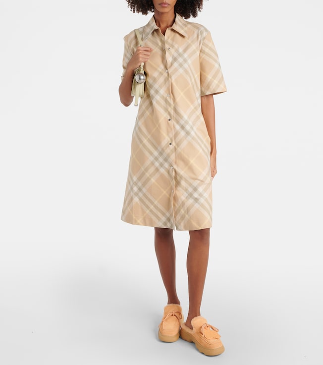 Burberry Burberry Check cotton shirt dress