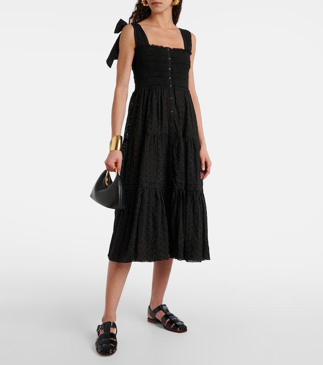 Poupette St Barth Triny cotton midi dress