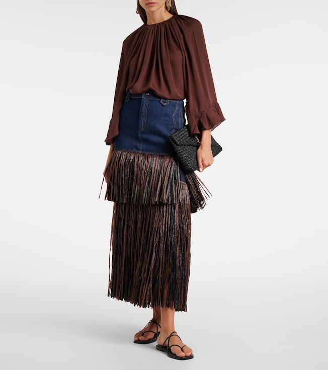 Johanna Ortiz Silk georgette blouse