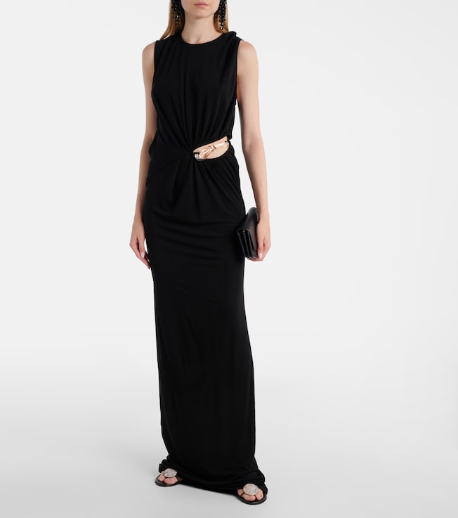 Christopher Esber Encased Nature jersey maxi dress