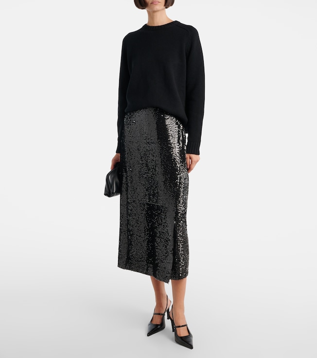 Emilia Wickstead Sequined pencil skirt