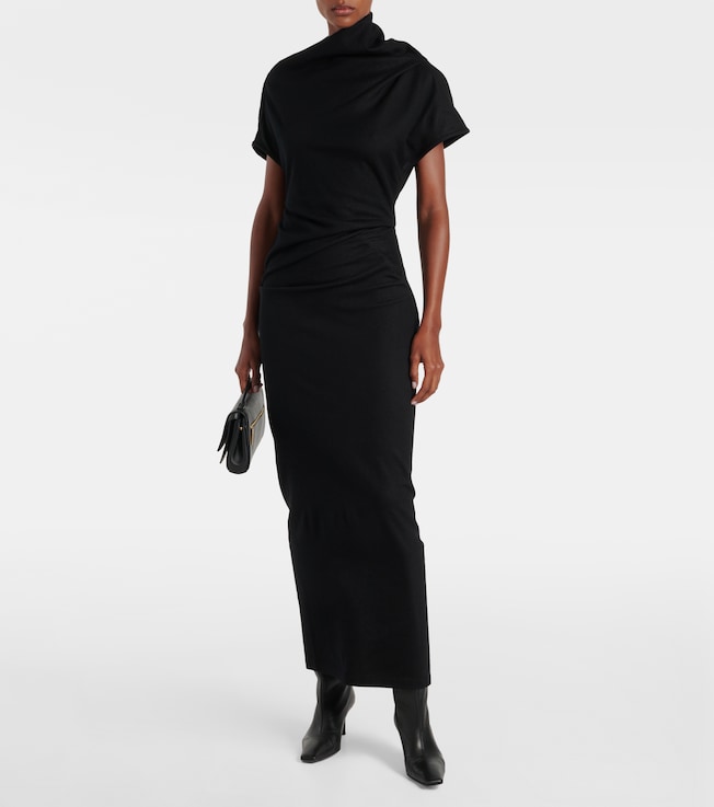 Entire Studios Draped wool maxi dress