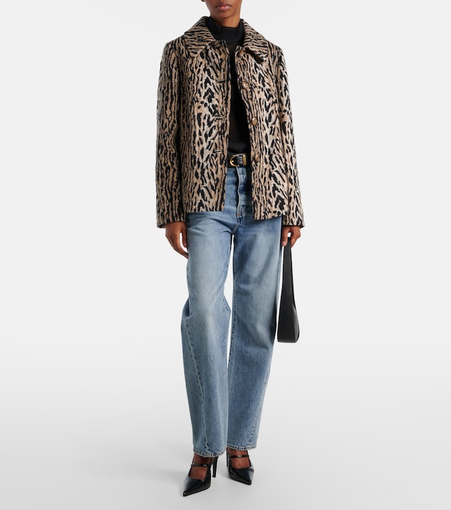 RIXO Leila leopard-print jacket