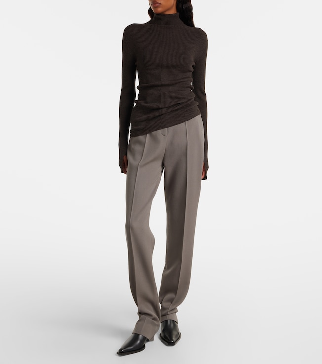 Calvin Klein Collection Ribbed-knit wool sweater