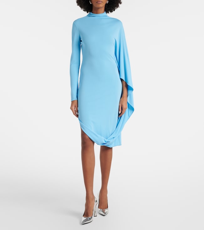 Stella McCartney Draped jersey midi dress