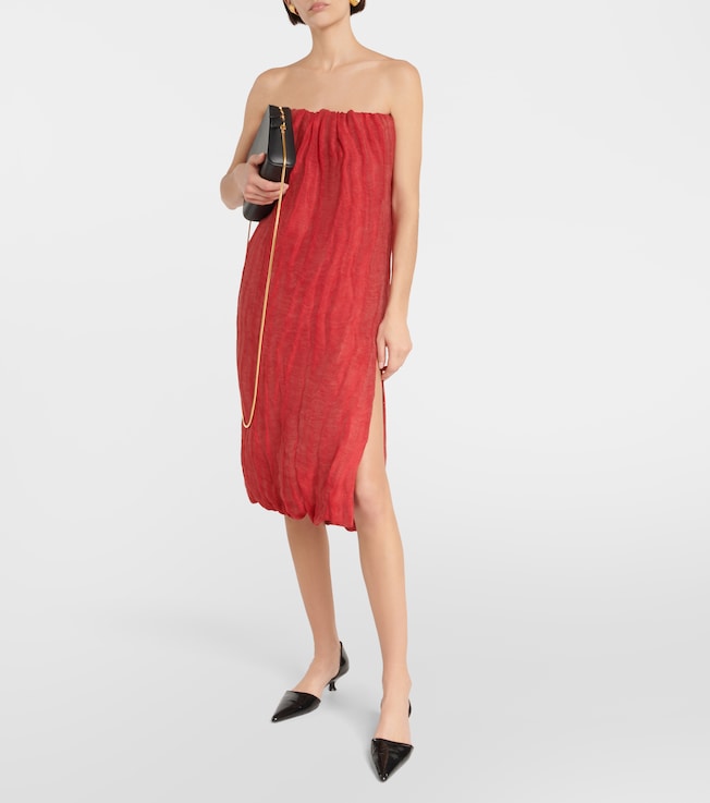 KHAITE Yara cotton-blend midi dress